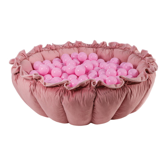 MeowBaby® Flower -leikkimatto palloilla - vaaleanpunainen
